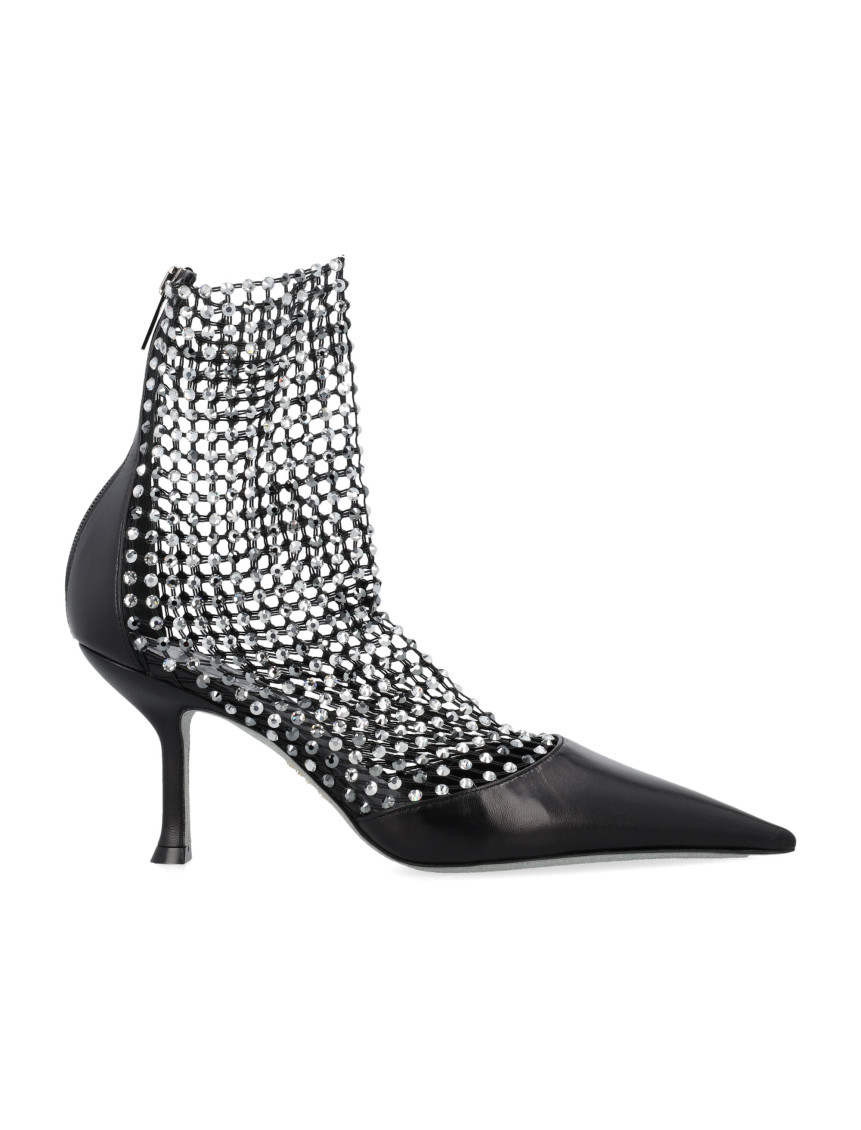René Caovilla Black Pointed-toe Boots