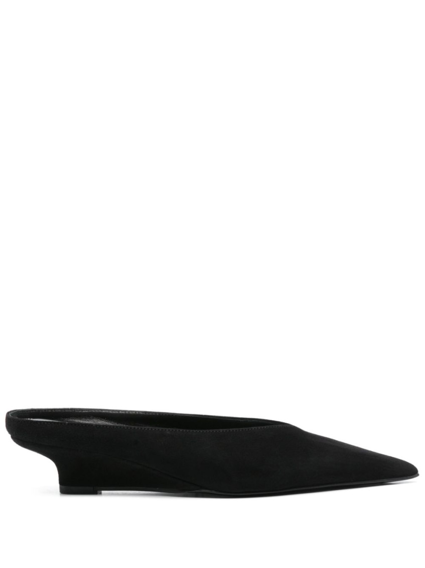 Totême Black Slip On Ballet Flats