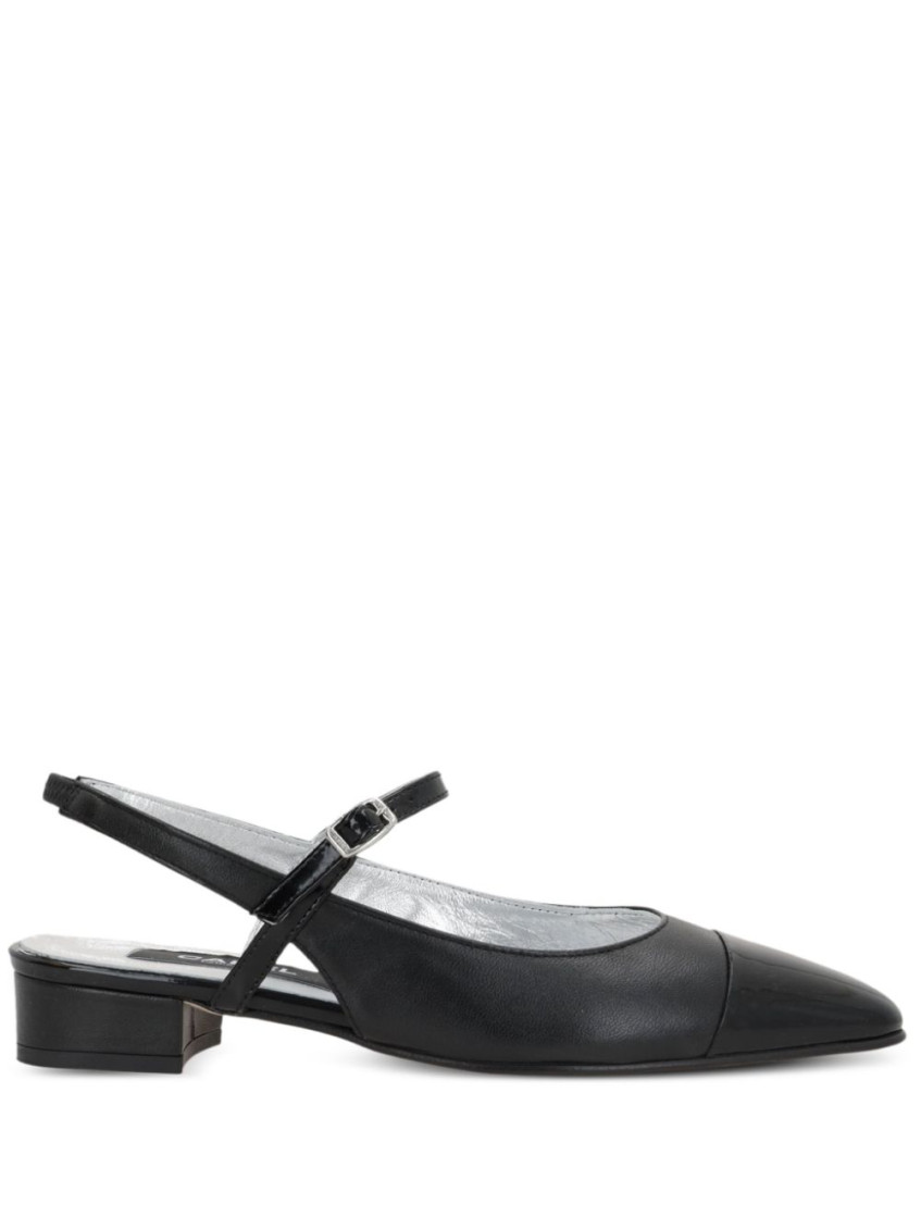 Shop Carel Paris Black Slingback Ballet Flats