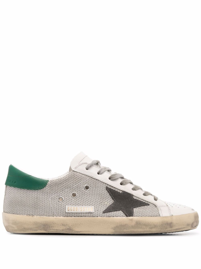 Golden Goose Super-star Leather Sneakers In White