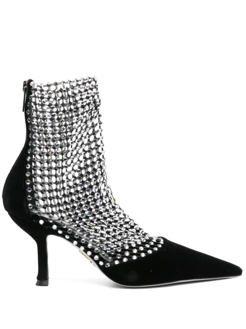 René Caovilla Black Pointed -toe Boots