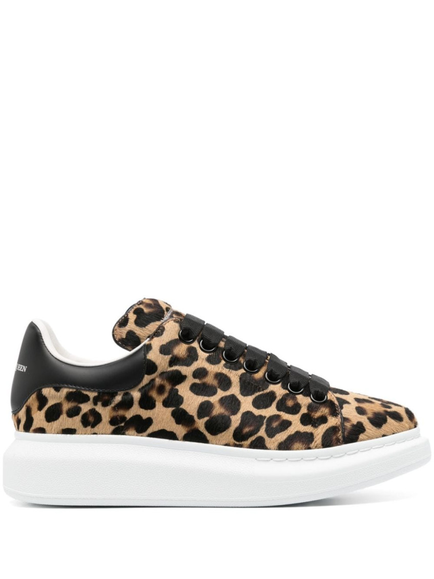 Alexander Mcqueen Leopard Print Oversize Sneakers