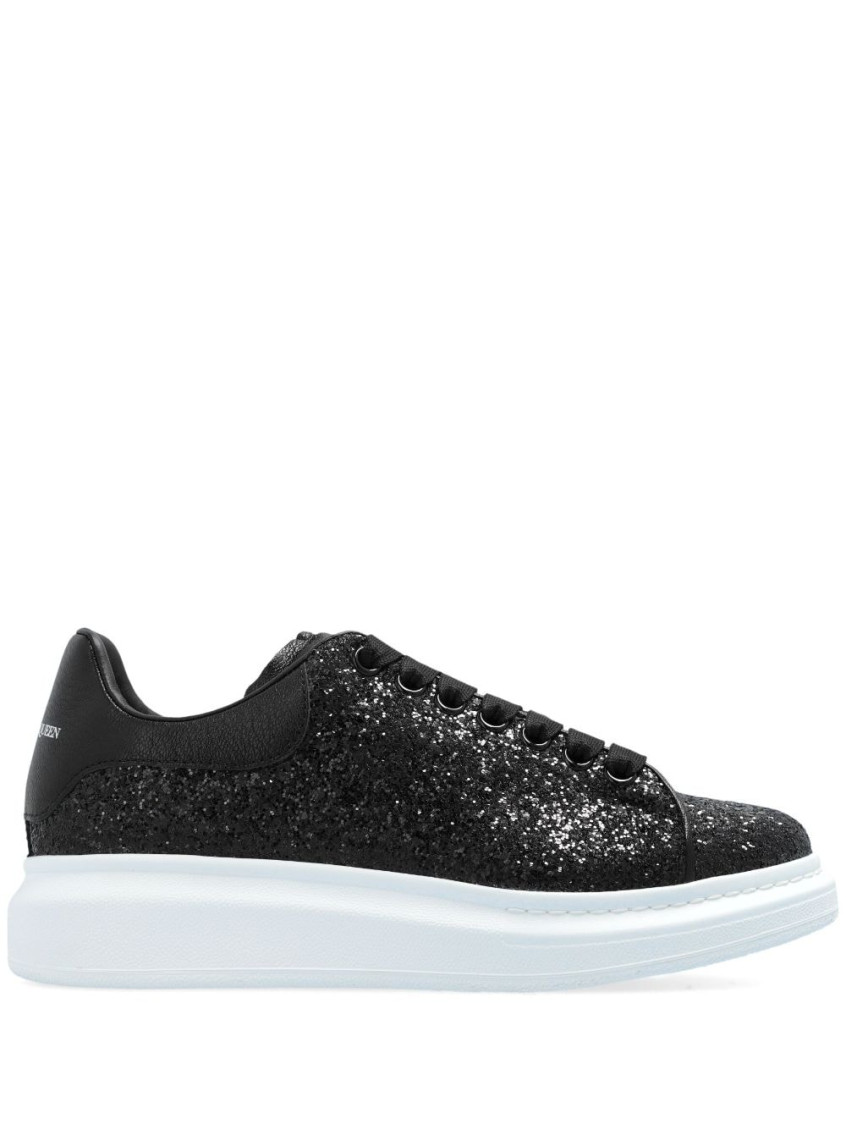 Alexander Mcqueen Oversized Grained Leather Sneakers