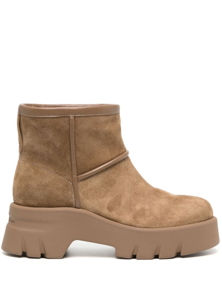 Gianvito Rossi Woman Ankle Boots Khaki Size 7.5 Leather