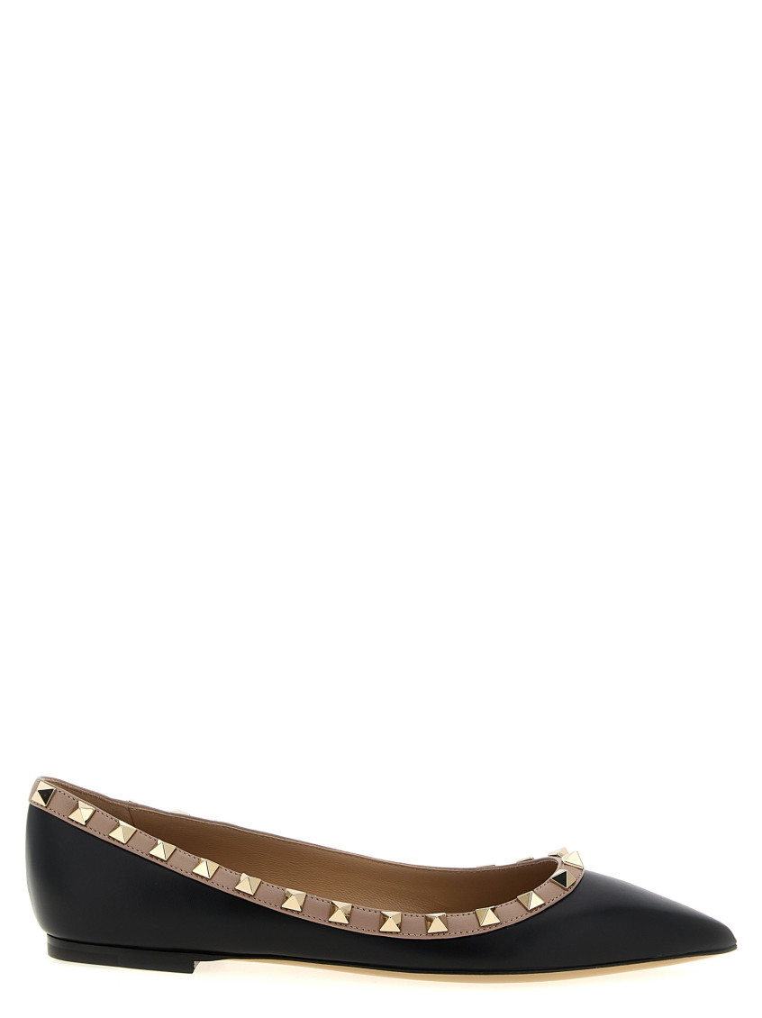 Valentino Rockstud Patent Leather Ballet Flats