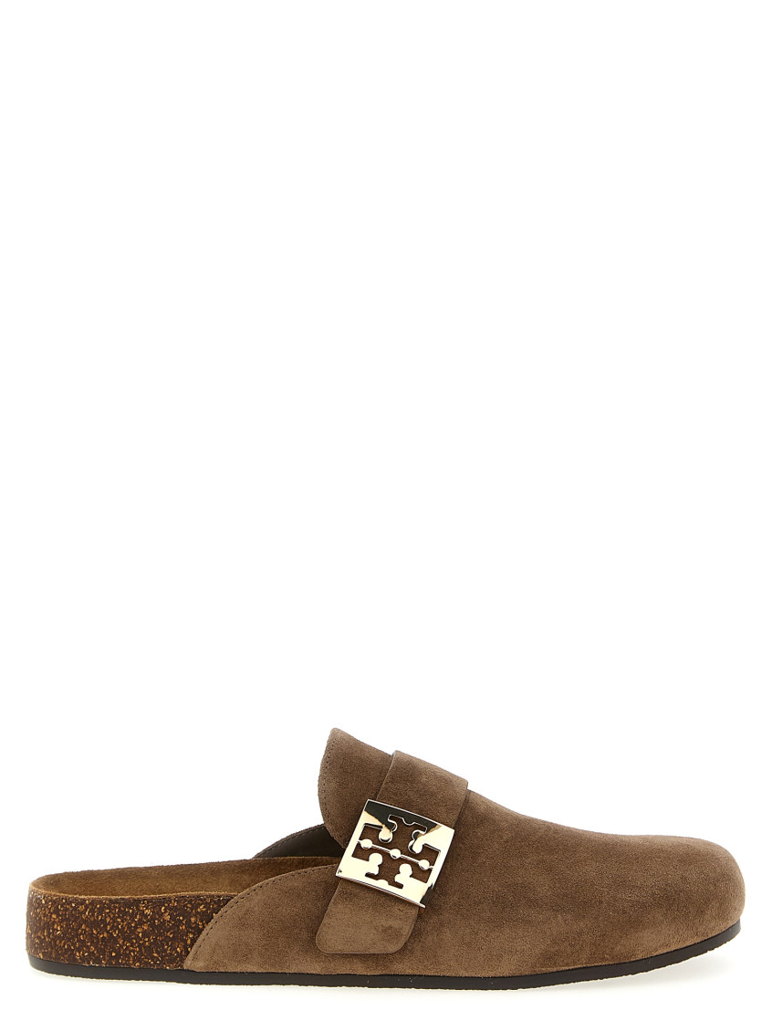 Tory Burch Mellow Logo Shearling Flat Mules