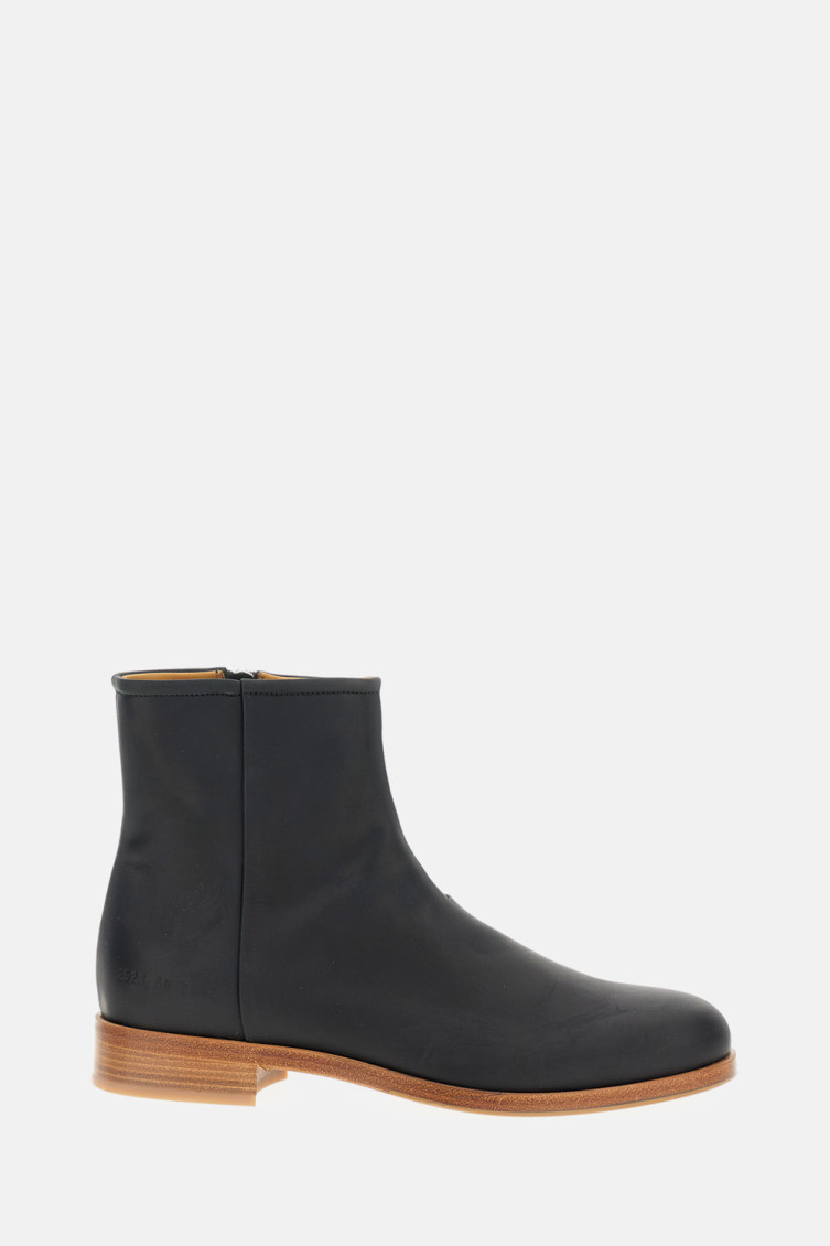 Common Projects Zipper Boot In Waxed Suede In Multi