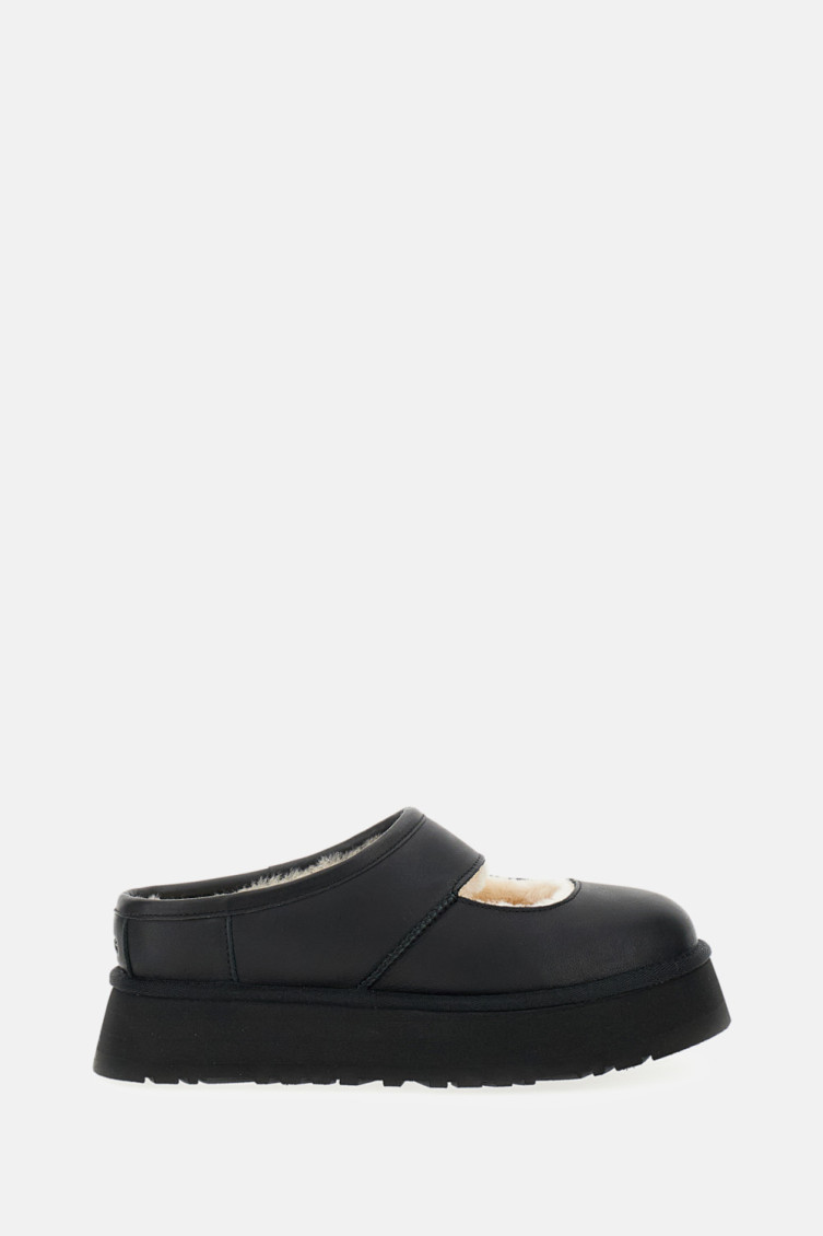 Ugg Bea Platform Leather Mules In Multi