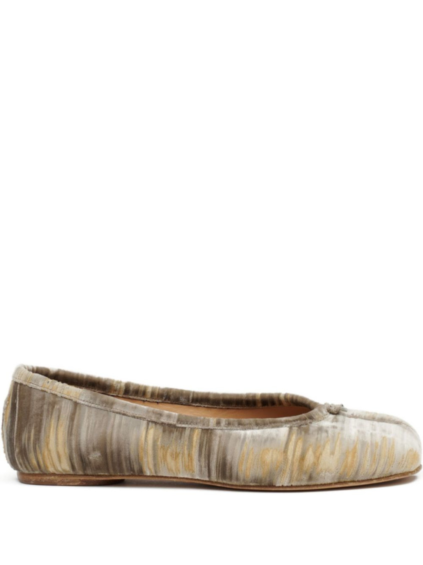Maison Margiela Abstract Pattern Flat Ballerina Shoes In Multi