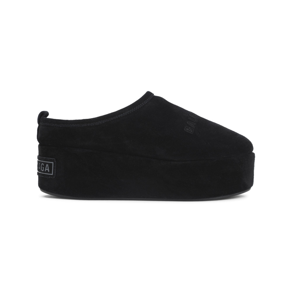 Balenciaga Black Suede Mules