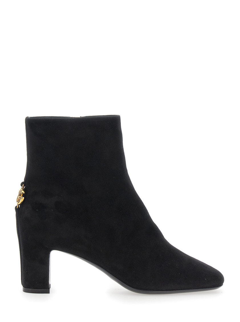 Dolce & Gabbana Black Ankle Boots In Black