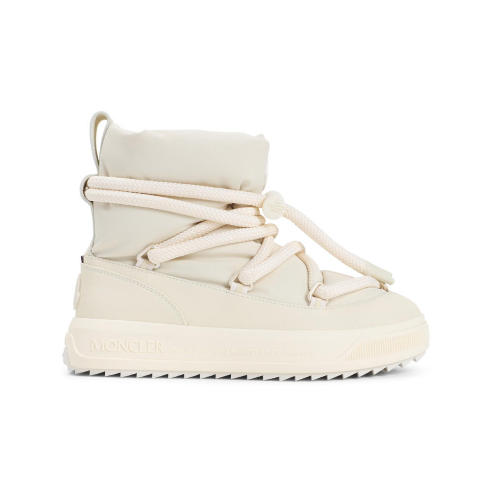 Moncler High-top Snow Boots Padded Collar In Neutral