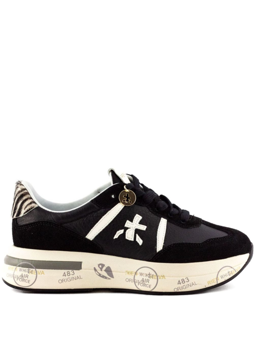 Premiata Dynamic Multicoloured Sneakers With Zebra Print Accents In Multi