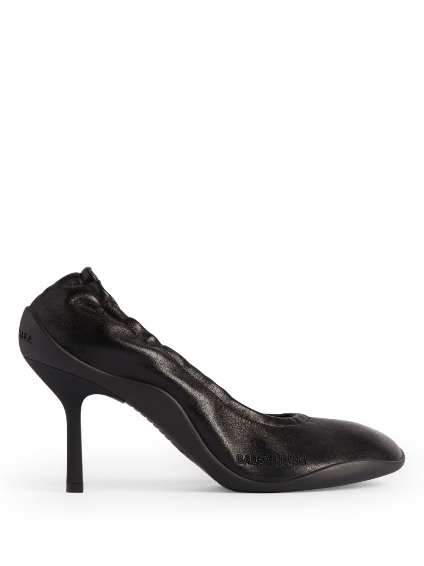 Balenciaga Shibuya 80 Pumps In Shiny Soft Leather In Black