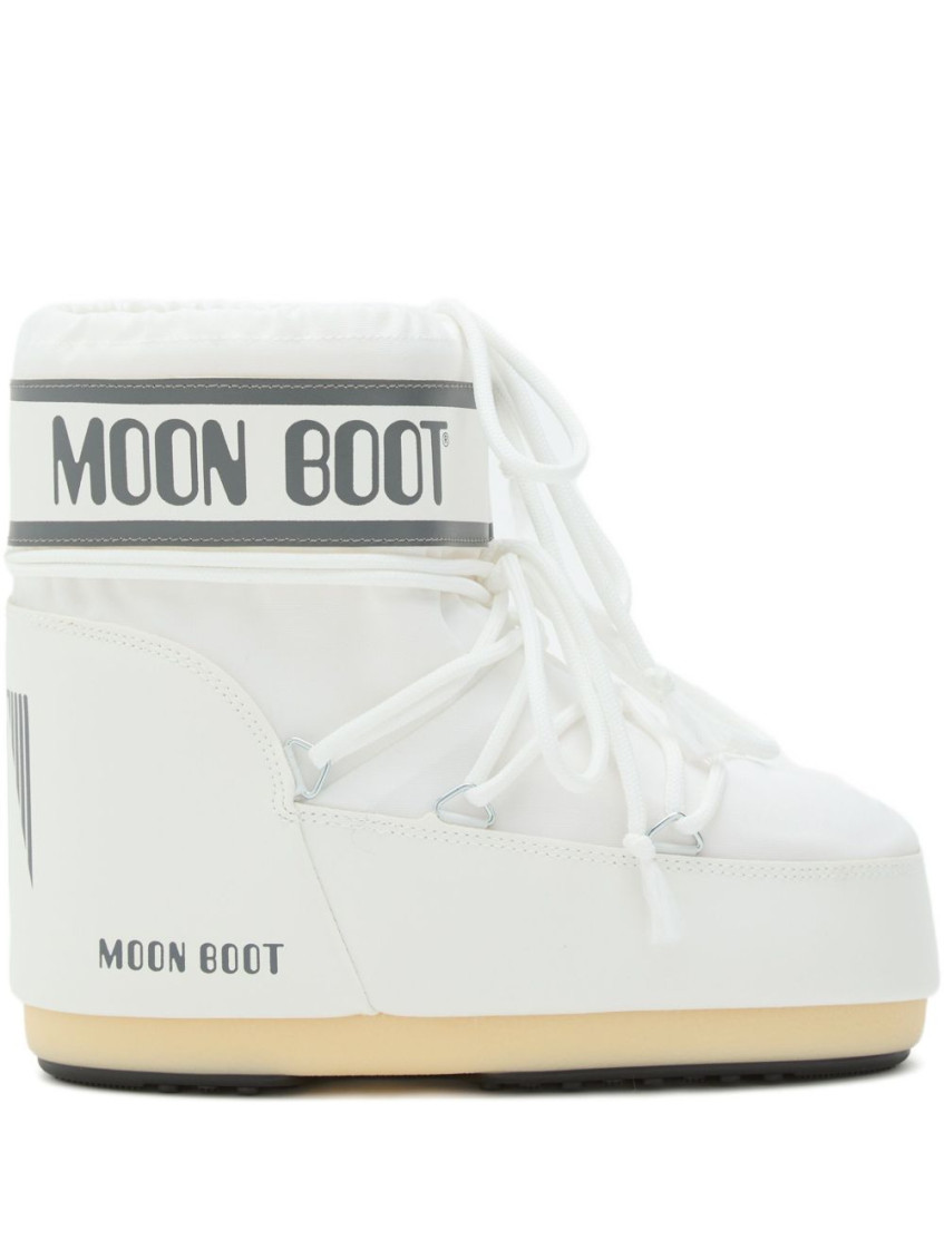 Moon Boot White Logo Boots In White