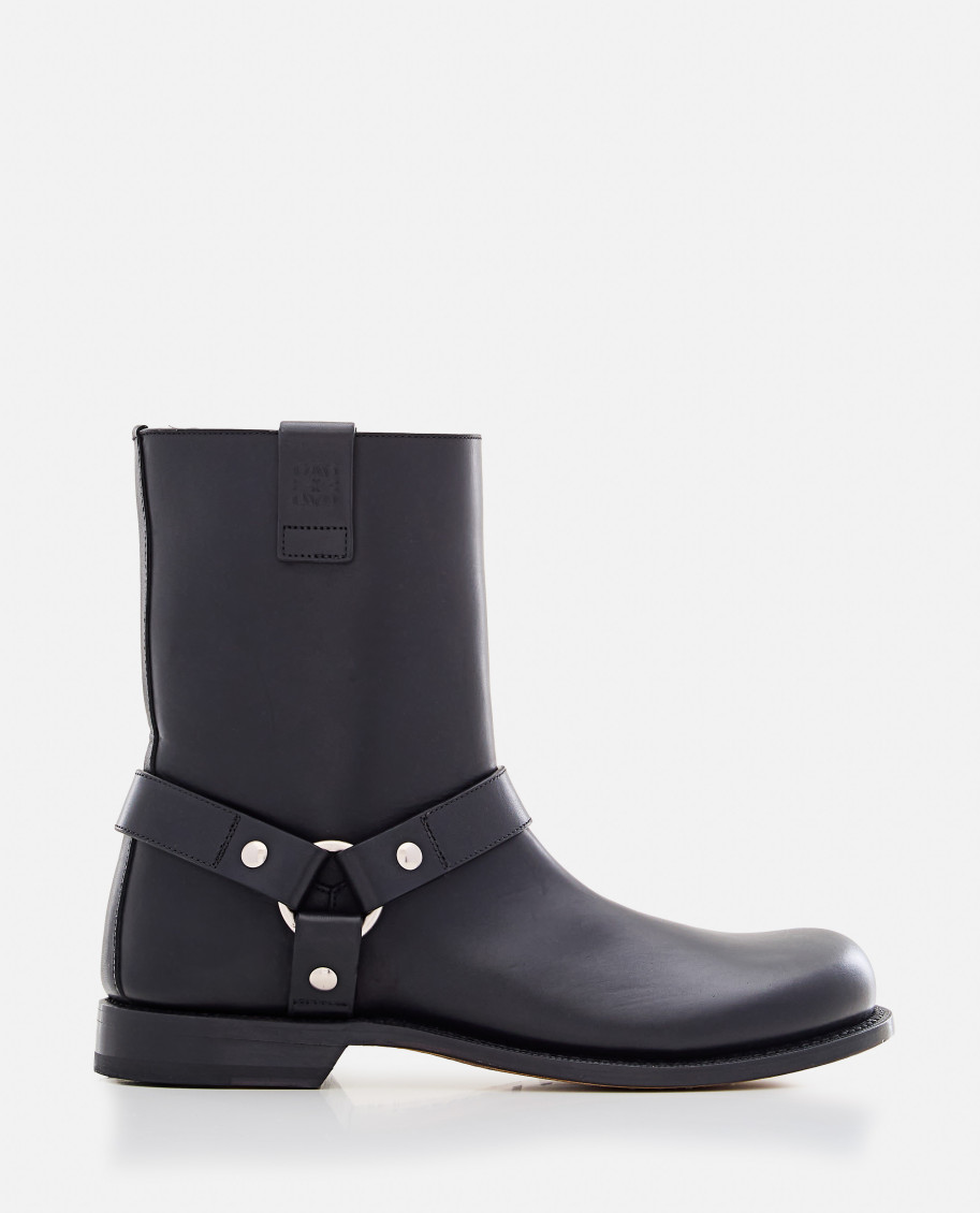 Shop Loewe Black Campo Biker Boots