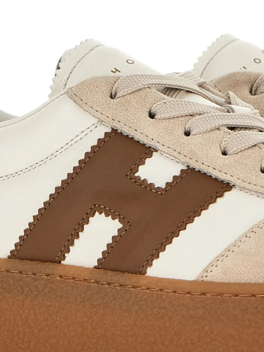 Hogan Brown Logo Sneakers for Women Online USA at Darveys.com