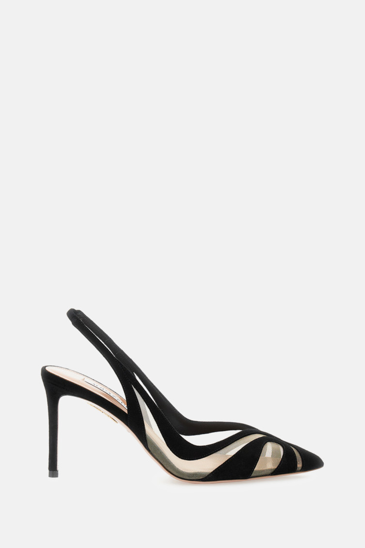 Aquazzura Black Pointed Toe Pumps