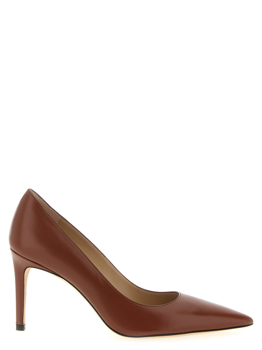 Stuart Weitzman Brown Pointed Toe Pumps