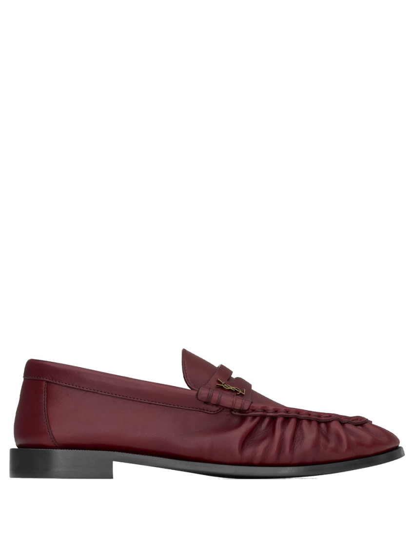 Saint Laurent Le Loafer Supple In Smooth Leather Shoes In Brown