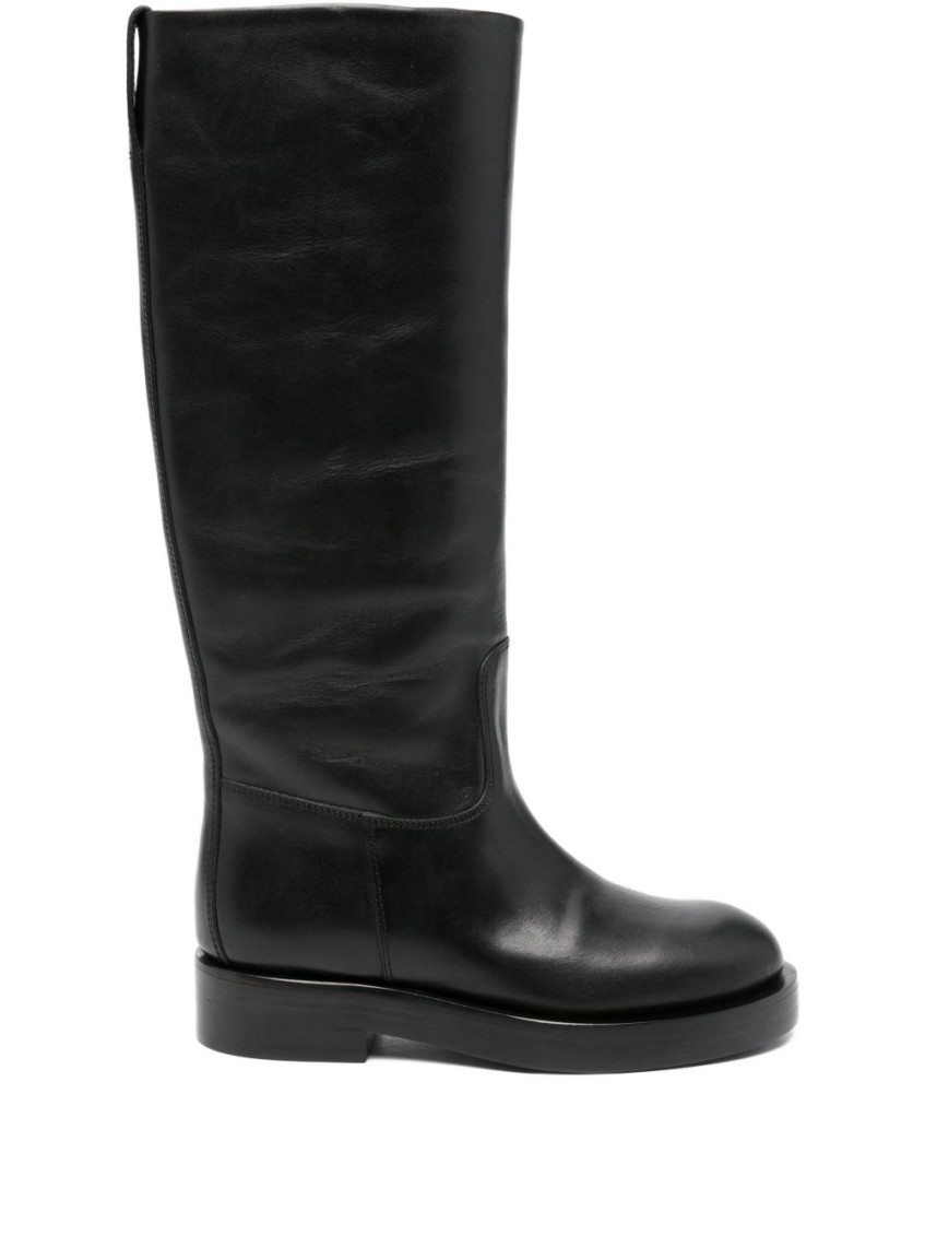 Paris Texas Black Leather Boots
