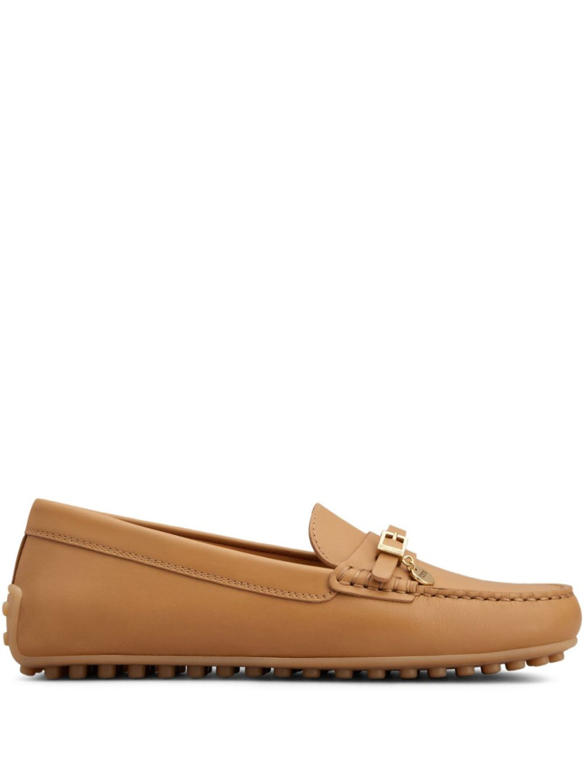 Tod's City Gommino Driving Shoes In Leather In Neutral