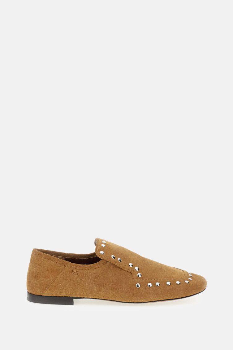 Wales Bonner Stud-embellished Loafers In Nude