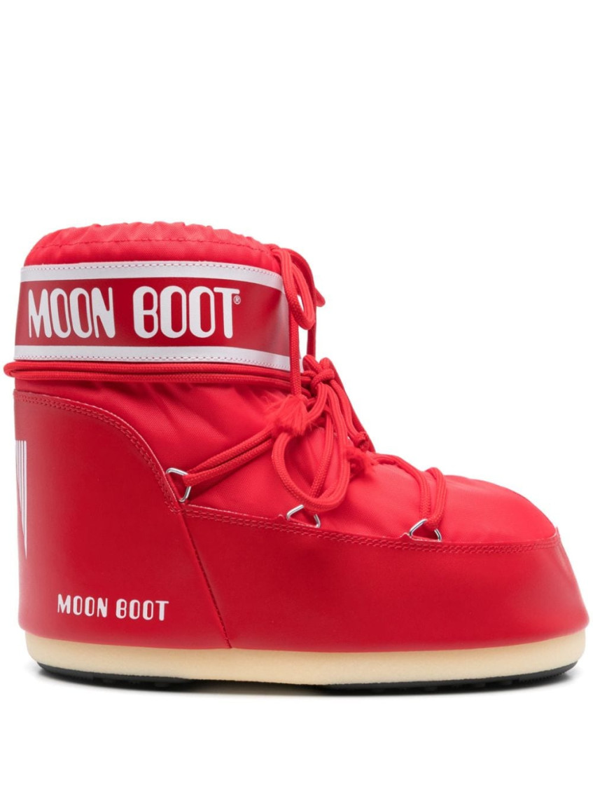 Moon Boot Icon Low Shell And Faux Leather Snow Boots In Multi