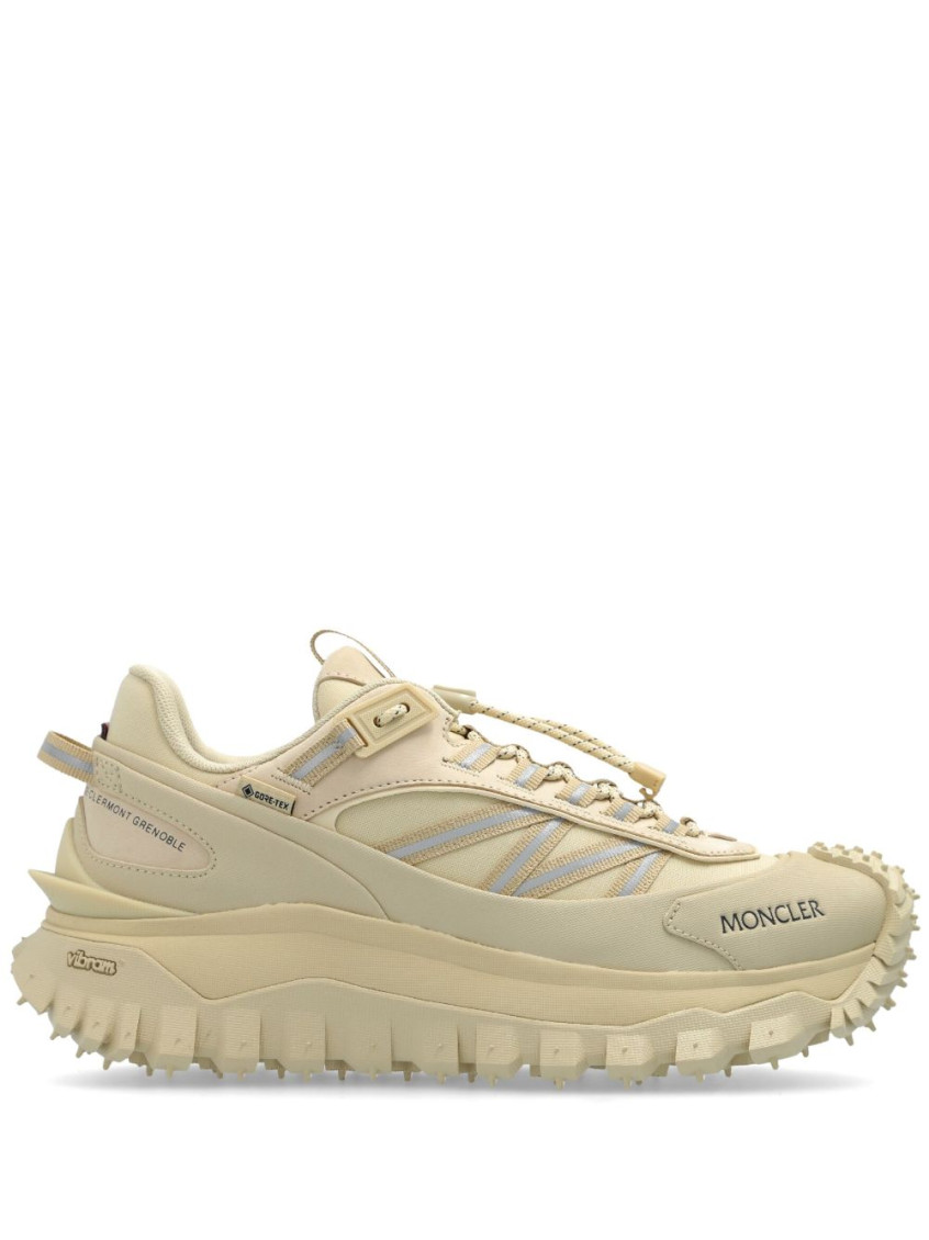 Moncler Beige Fabric Trailgrip Gtx Sneakers In Beige