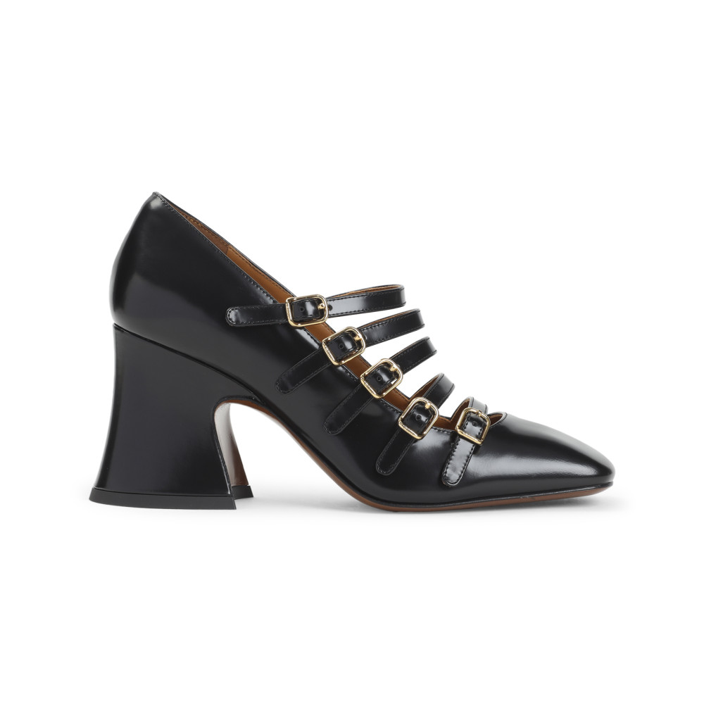 Chloé Janis 75 Multi-strap Pumps In Black