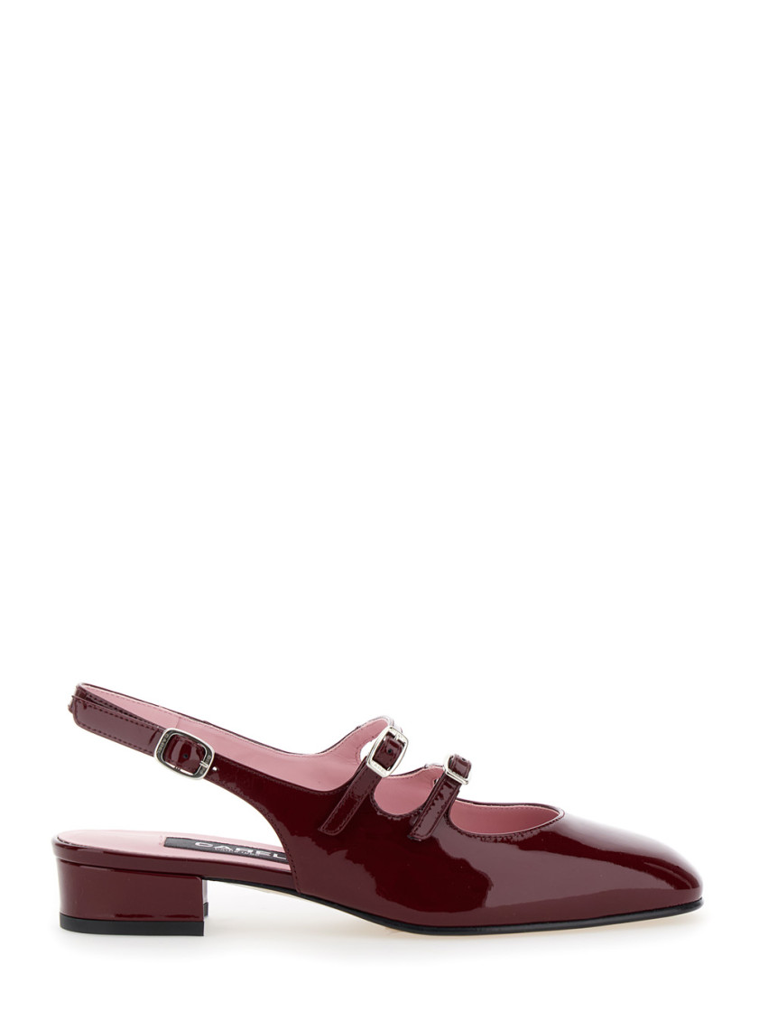 Carel Paris Square Toe Buckle Strap Slingback Pumps In Multi