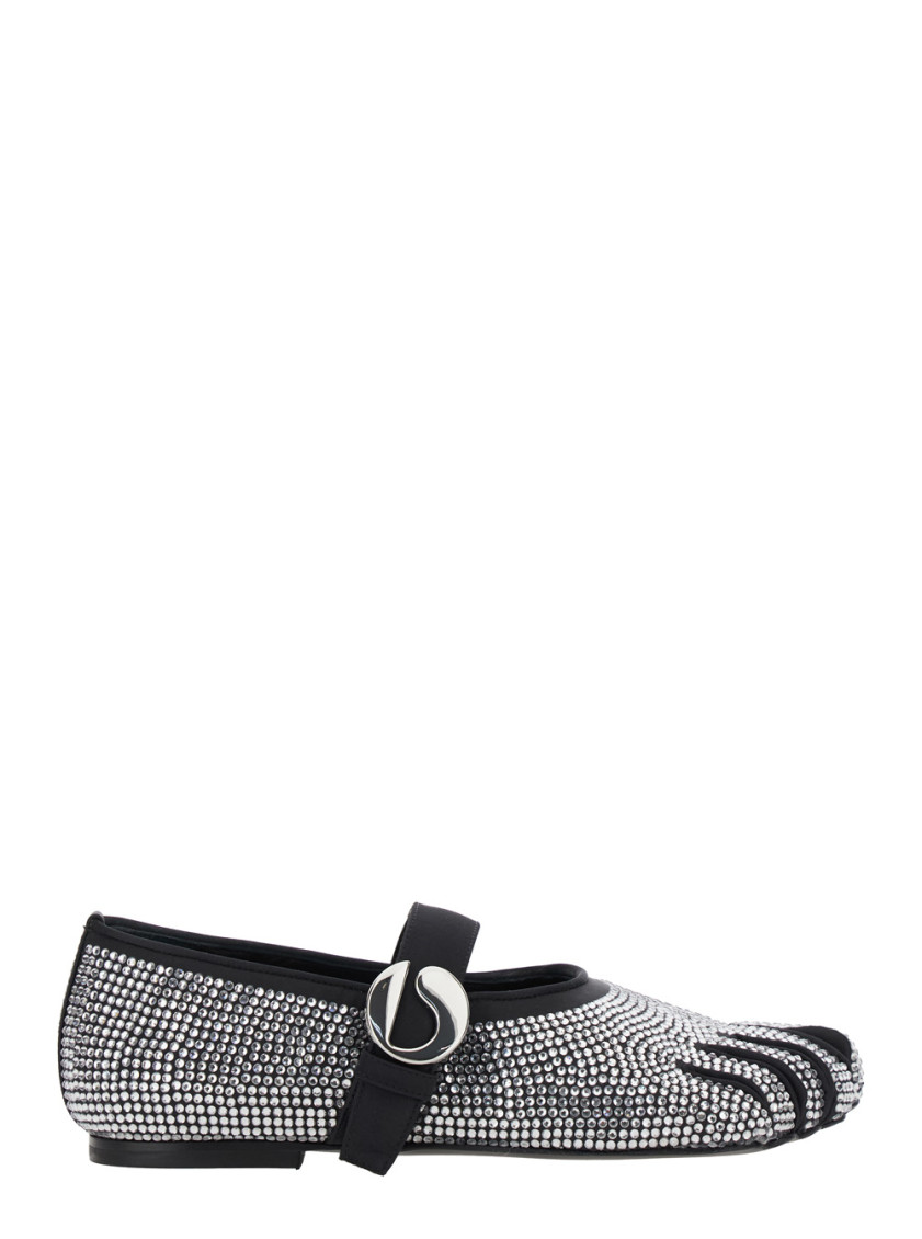 Coperni Black Slip On Ballet Flats In Black