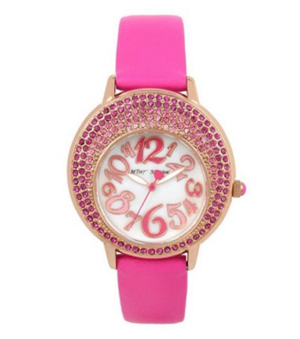 Betsey johnson hotsell pink watch