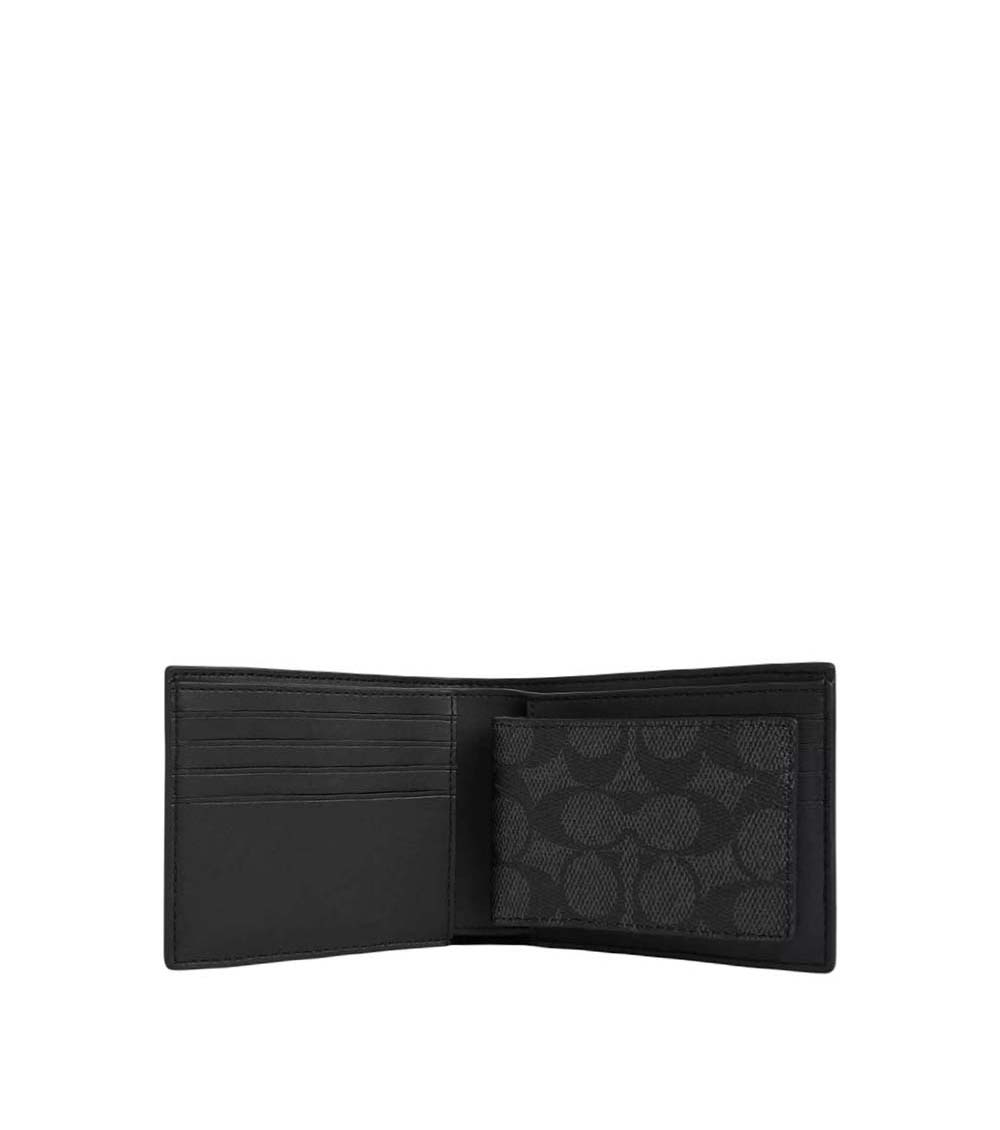 Coach Black Signature Wallet for Men Online India at Darveys.com