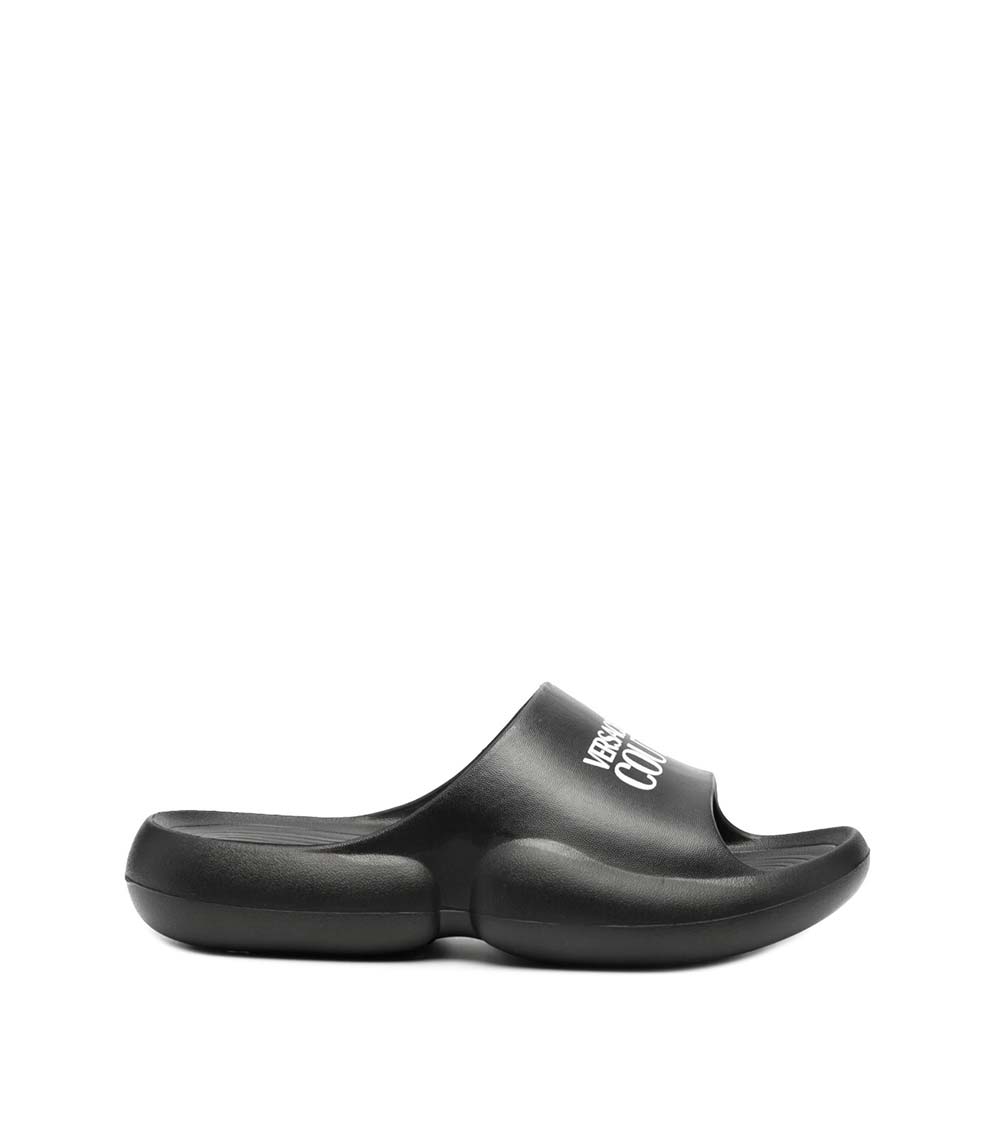 Mens black versace online slides