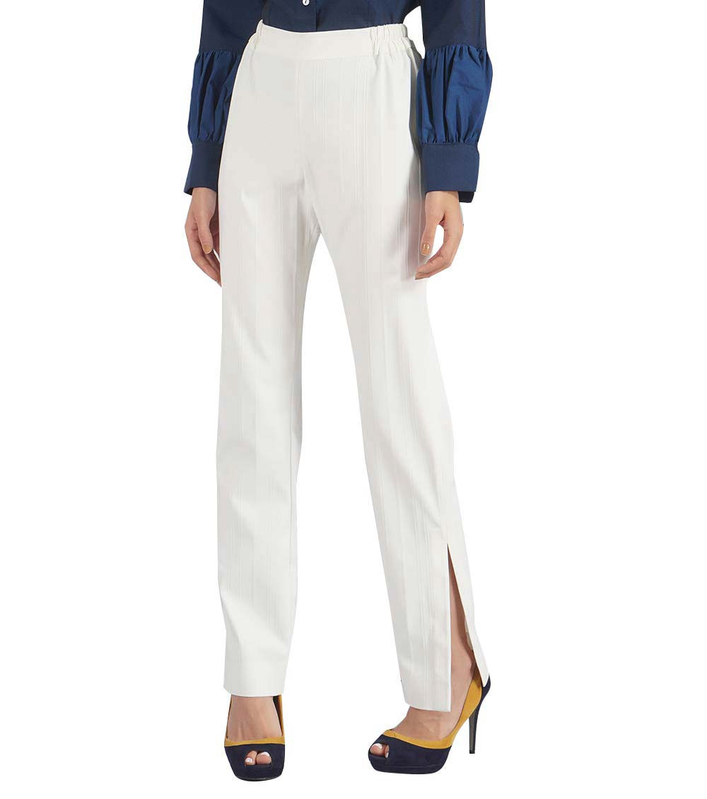 Pale Blue Linen High Slit Tunic & Side Slit Pants