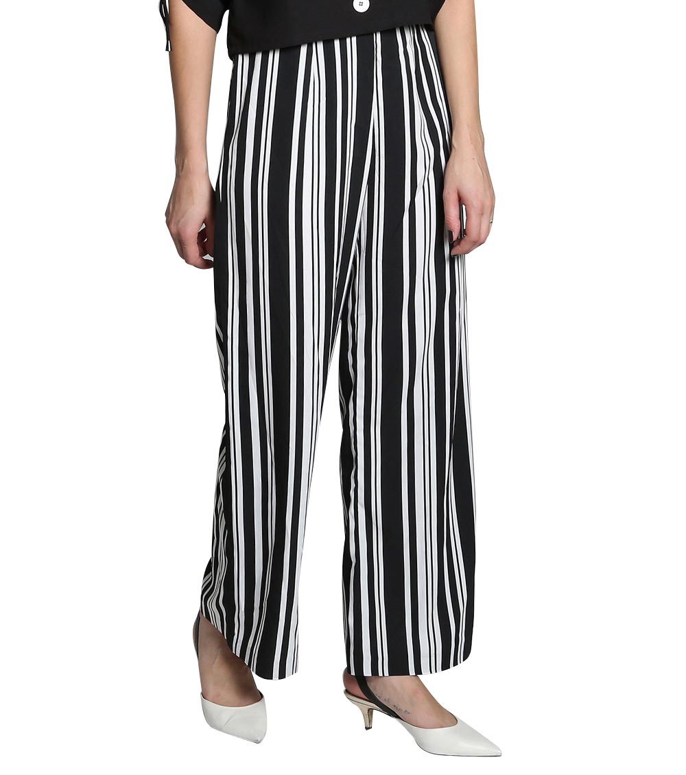 TopiBaaz Girls Solid Side Striped Formal Lycra Kurti with Side Pockets Palazzo  Pants Flared Trendy Regular Fit CasualOffice Work TrousersBeige26   Amazonin Fashion