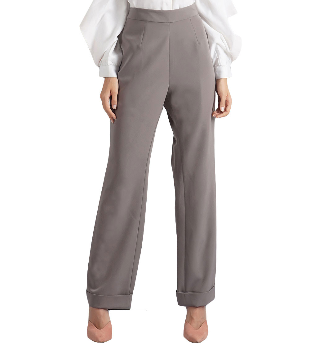 WIDELEG TROUSERS WITH DARTS  Oyster White  ZARA India