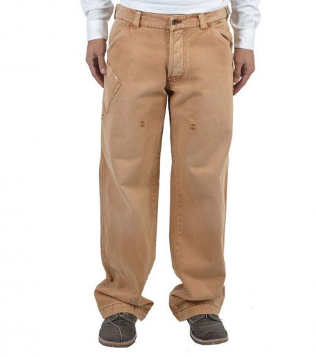 Buy GIORGIO ARMANI Flat-Front Relaxed Fit Trousers | Grey Color Men | AJIO  LUXE