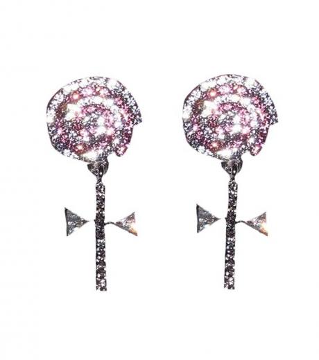Boucles D'oreilles Chat Betsey Johnson Mini Critters - Blanc - Neuf Sans Emballage
