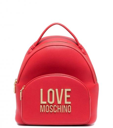 Moschino backpack outlet red