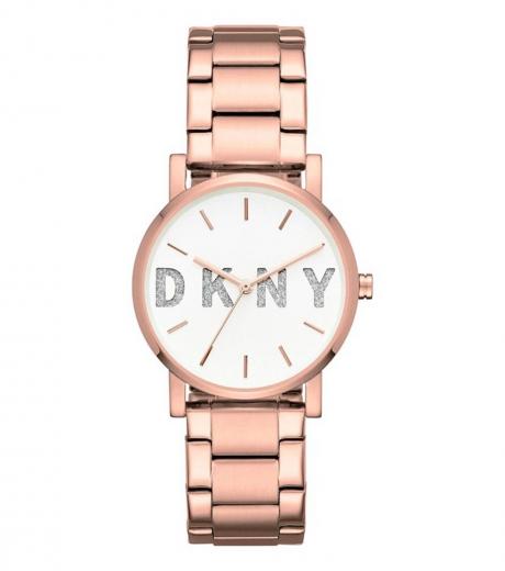 ladies gold dkny watch