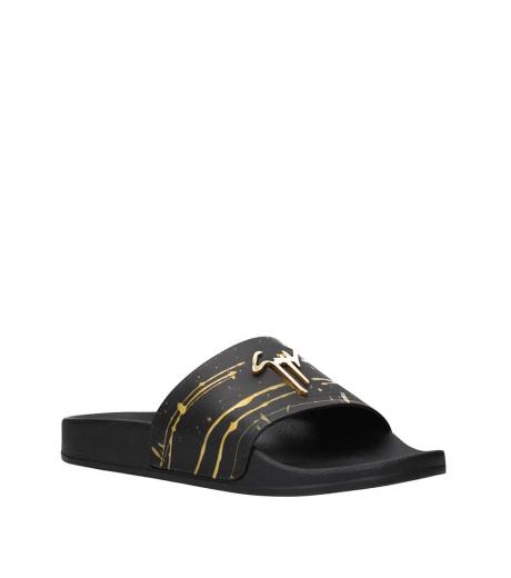 GIUSEPPE ZANOTTI, Gold Men's Sandals