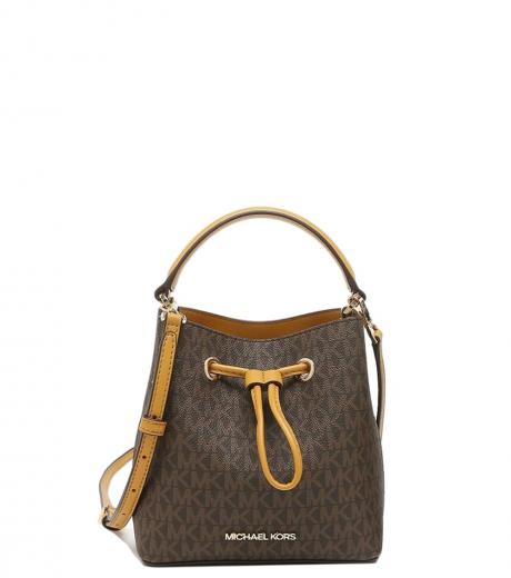 Buy the Michael Kors Suri Quilted Bucket Bag Blue