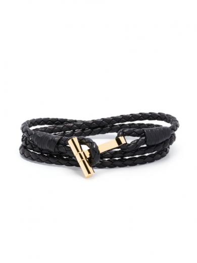Prada Two-tone Leather Bracelet for Men Online India at