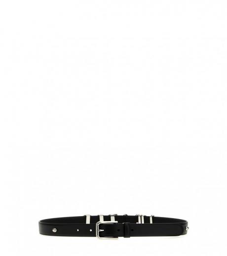Dolce & Gabbana Dolce & Gabbana Black Logo Leather Belt for Women