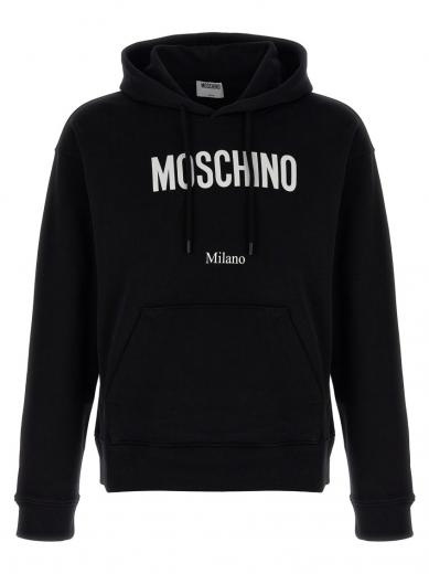 【関税込み】Moschino ブラック Double Question Mark フーディ Moschinoのブラック Double Question Mark フーディがセール中
