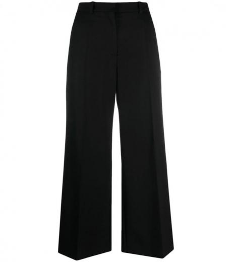 Max Mara Melange Sand Cotton Blend Tay Wide-leg Pant for