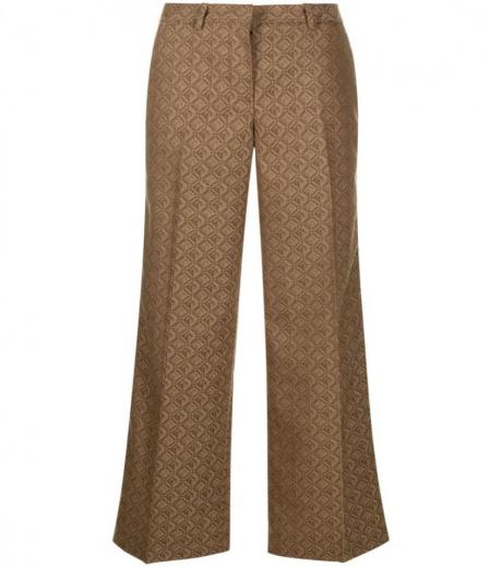 パンツ FENDI 'Fendi Roma' gabardine trousers Beige FR6540ARU5 Fendi Beige Fendi Roma Gabardine Trousers for Women Online