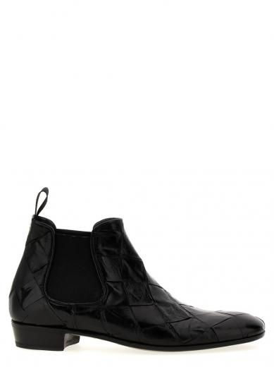 Balenciaga Black Trooper Rubber Boots for Men Online India at